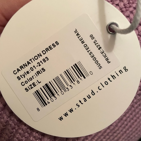 STAUD Lavender Knit Dress - Picture 3 of 4